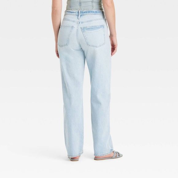 Light Blue Distressed Women's Jeans - Picture 2 of 4